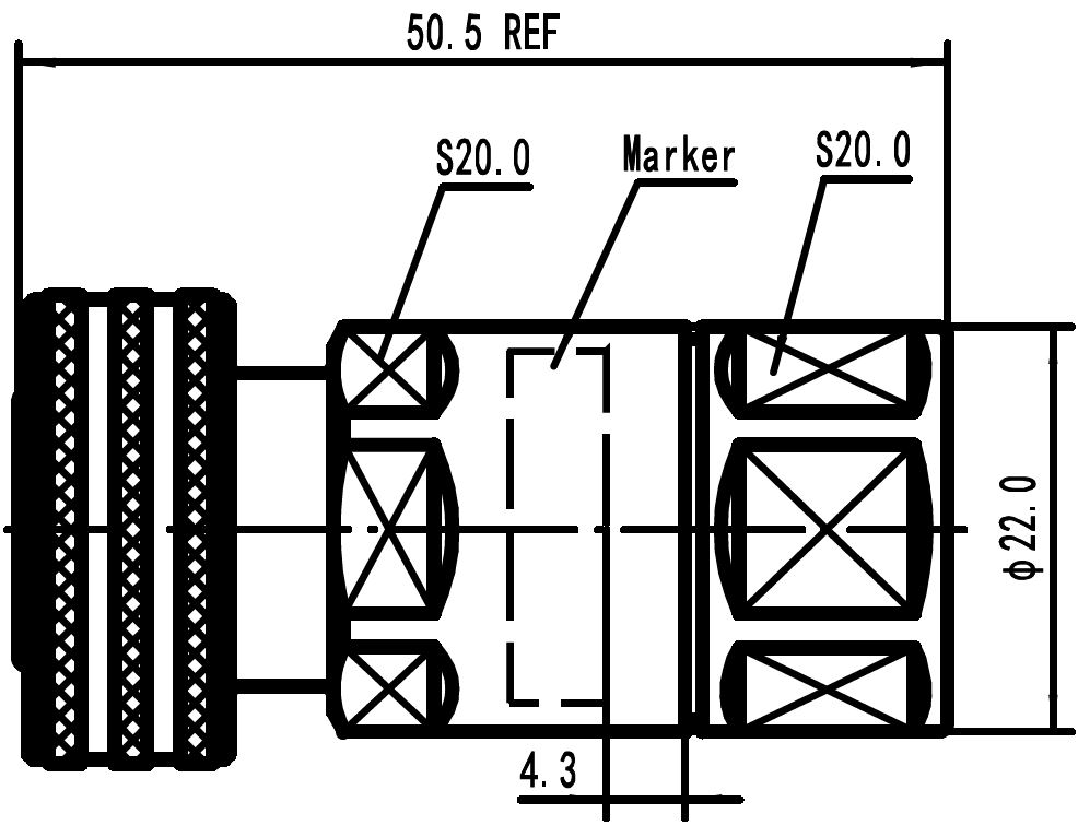 43MP-LCF12-C03 Outline drawing