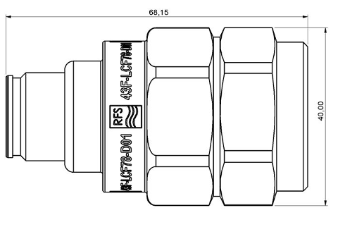 43F-LCF78-D01 Outline Drawing