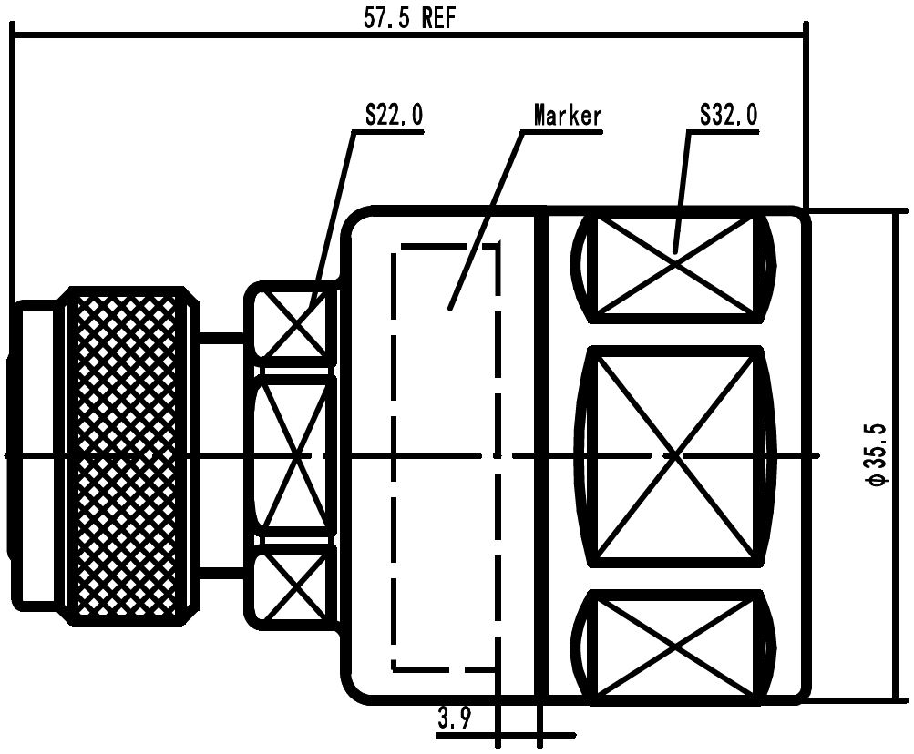 43MH-LCF78-C03 Outline drawing